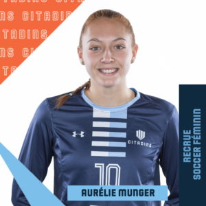 Aurélie Munger, recrue de l'équipe de soccer féminin - 2023-2024