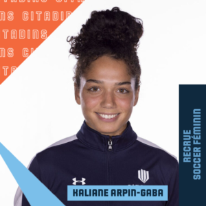 Kaliane Arpin-Gaba, recrue de l'équipe de soccer féminin - 2023-2024