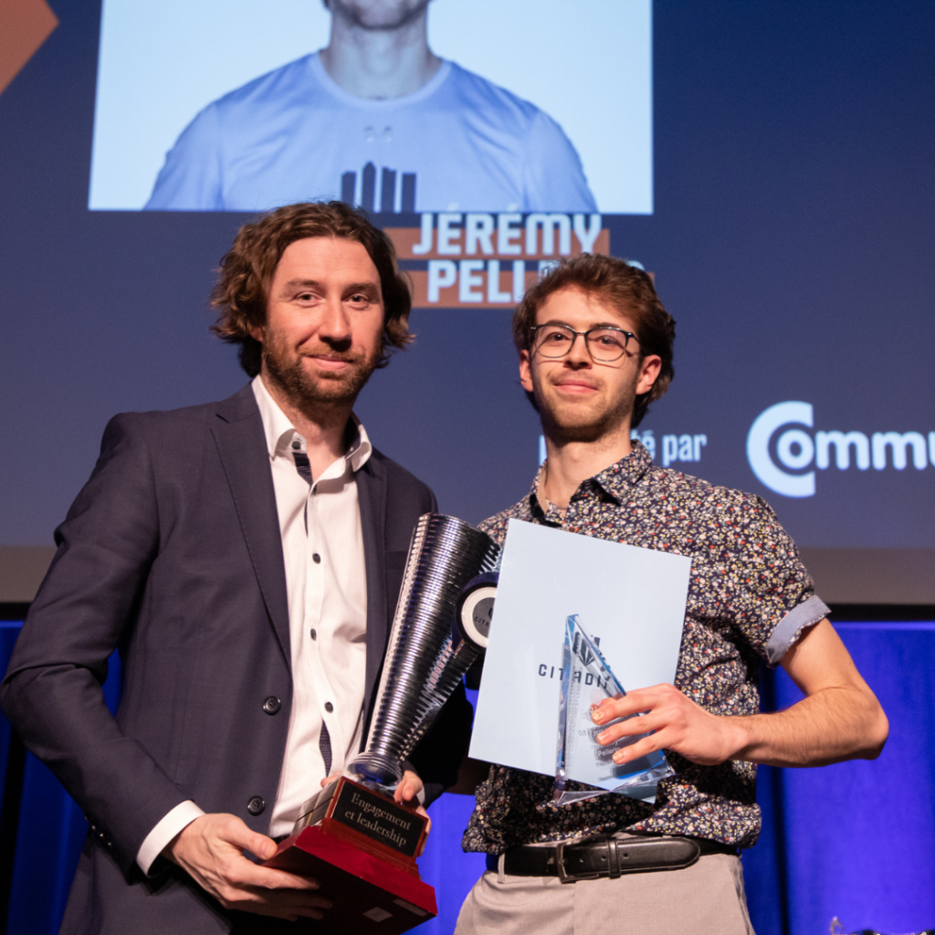 Jérémy Pellerin, récipiendaire du prix Engagement et leadership