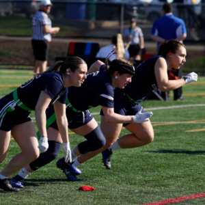 Équipe de flag football féminin au Championnat national à Montréal