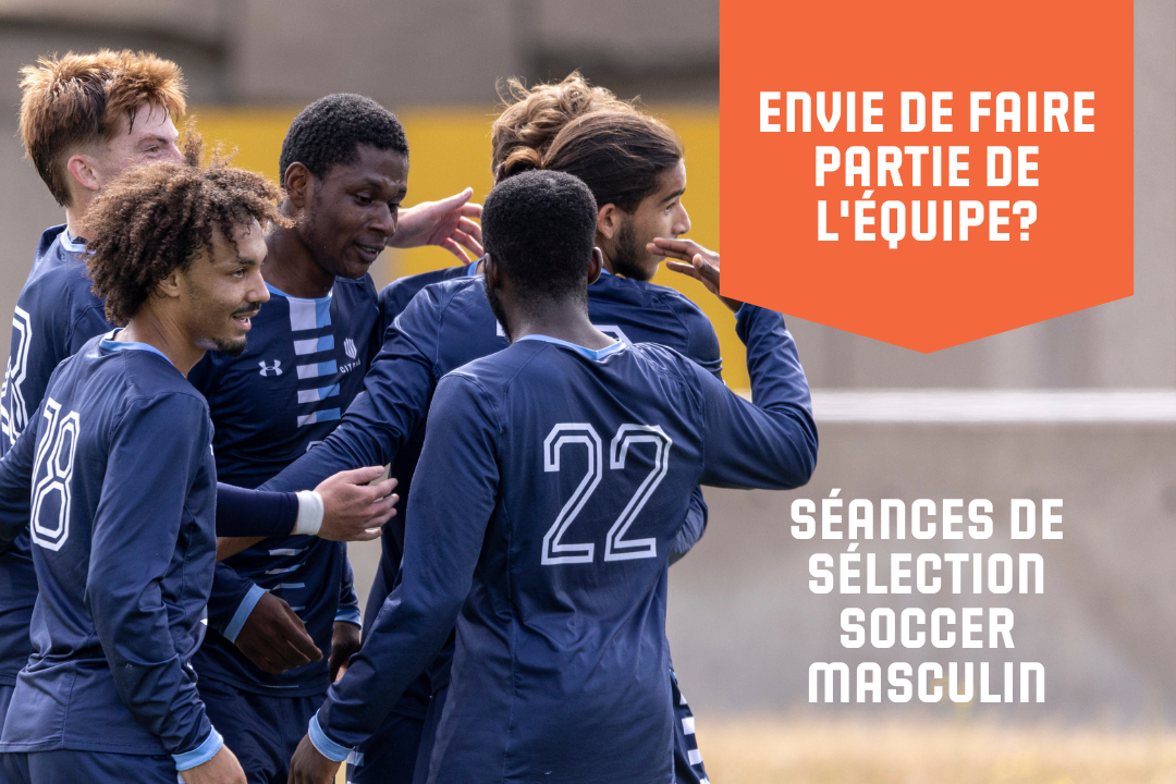 Séances de sélection pour l'équipe de soccer masculin