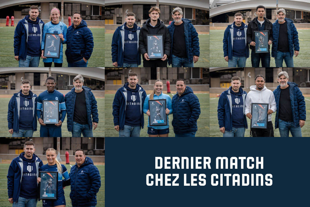 Article - dernier match des finissants de soccer chez les Citadins