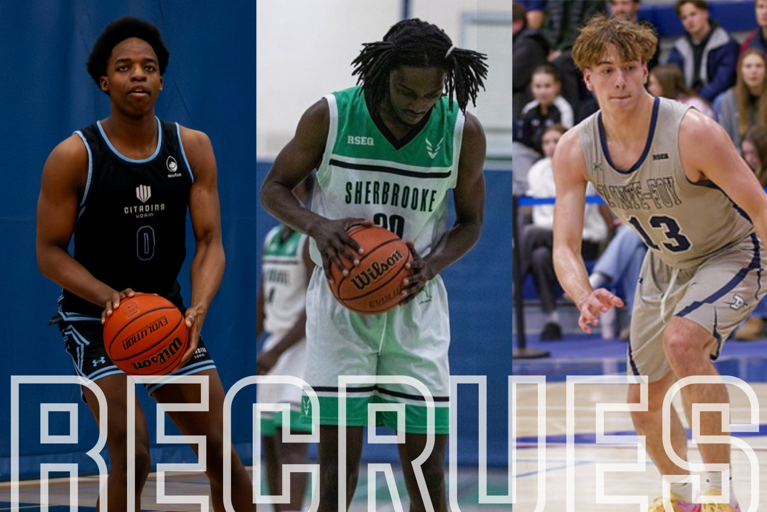 Nouvelles recrues de basketball masculin en action