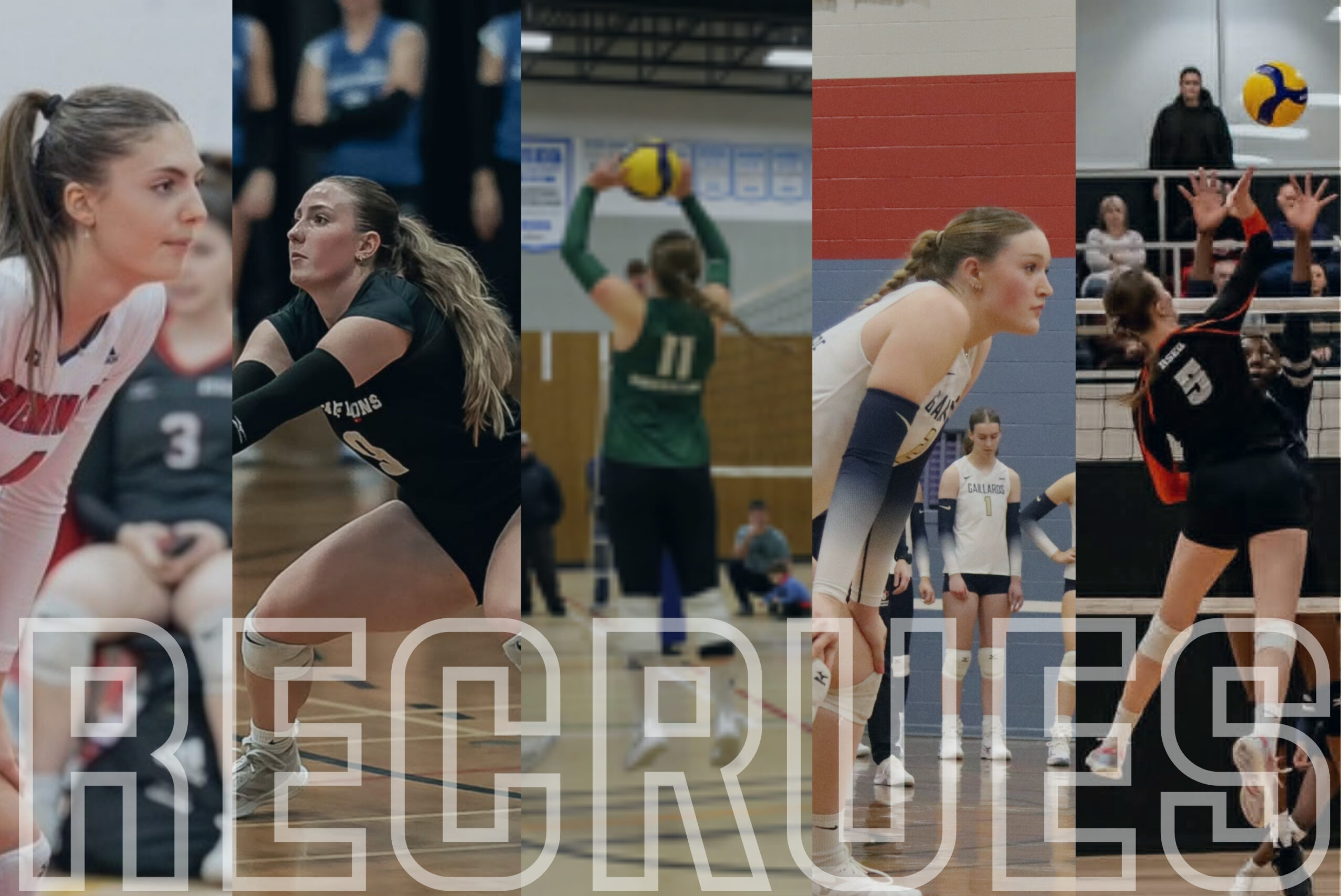 Nouvelles recrues de volleyball féminin en action